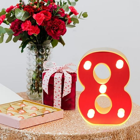 

Letters Up Standing Light Light Wihte Hanging Warm Lights Letter LED Home Decor 1PCS