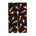 thumbnail image 7 of DouZhe Doorway Drape Split Curtains, Cute Ice Cream Strawberry Pattern Room Divider Privacy Door Curtains, 34" x 56", 7 of 7