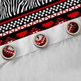 thumbnail image 4 of Erosebridal Bohemian Aztec Black Out Curtains, Zebra Print Curtains Pack of 2 (42x63 Each), Red White Black, 4 of 6