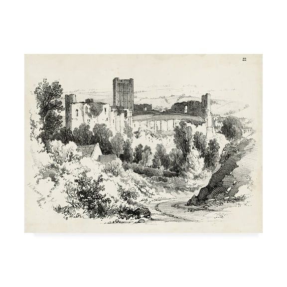 Trademark Fine Art 'Idyllic Landscape III' Canvas Art by J.D. Harding