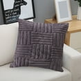 thumbnail image 4 of YAOMOBB Housse de Coussin Rayée Toucher Doux Coussin Amovible pour Décoration Intérieure, 4 of 7