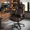 thumbnail image 2 of BOSSIN 500lbs Big and Tall Office Chair,Heavy Duty Computer Desk Chair with Adjustable Lumbar Support, 2 of 9