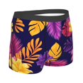 thumbnail image 3 of Disketp Purple Flower Men'S Boxer Briefs,Soft And Breathable Cotton Underwear With Comfortflex Waistband, 3 of 9