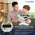 thumbnail image 2 of Sonic Alert - Sonic Glow Moonlight Loud Alarm Clock with Recordable Alarm and Digital Display - Moon Light, 2 of 8