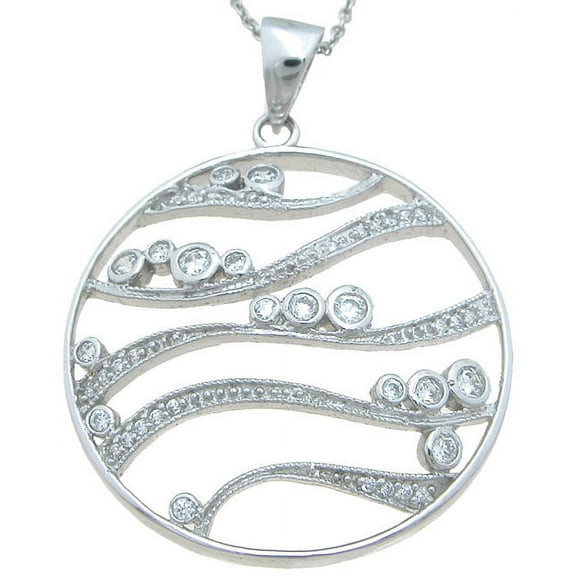 Sterling Silver Cubic Zirconia Necklace & Gifts For Mom From Daughter