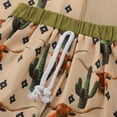 thumbnail image 5 of Bysome Boys Casual Outfit Set Two Pieces Summer Casual Children Set Toddler Holiday Short Sleeve Shirts Overall Shorts Green 2-3 Years, 5 of 7