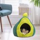 thumbnail image 1 of Cama para gatos, cueva de aguacate, cálida y antideslizante, regalo divertido, nido para mascotas, ideal para todas las estaciones, mascotas pequeñas, M, 1 of 8