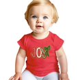 thumbnail image 4 of Ink Printed Image NOT a Yarn Patch Joy Holiday Shirt for Women, Teens & Kids Christmas Tee Vintage Red Shirt Youth Large, 4 of 6