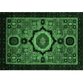 thumbnail image 1 of Ahgly Company Indoor Rectangle Abstract Emerald Green Modern Area Rugs, 7' x 10', 1 of 4