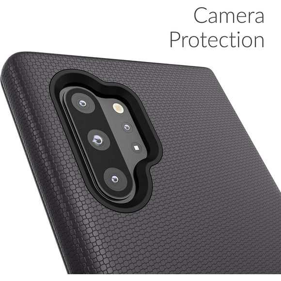 Crave Note 10 + Cas, Crave Double Protection Protection Série Cas pour Samsung Galaxy Note 10 Plus - Noir