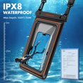 thumbnail image 3 of Funda impermeable para teléfono UnbreakCable flotante IPX8 de 9.5 pulgadas, 3 of 8