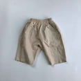 thumbnail image 2 of Wdgfv Boys Casual Summer Shorts for Toddlers and Kids Comfortable Elastic Waist Holiday Pants Lightweight Soft Fabric White 2-3 Years, 2 of 4