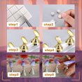 thumbnail image 4 of Estante para practicar uñas, fijador de cristales para uñas, herramientas para uñas para el hogar, maquillaje de salón, blanco, 4 of 5