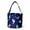 Navy Bird, variant on Fun Print Easter Basket Bucket Tote Bag Polyester Canvas Gray Whale
