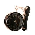 thumbnail image 4 of deevoka Double Side Wall Clock Hanging Station Clock for Indoor Outdoor black, 4 of 9