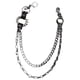 thumbnail image 1 of Cadena de cinturo Llavero, Vintage con seguimiento de 2 vías punk unisex Negro Cadena de cinturón de metal fresco para hombres Mujeres Yinane Cadena de la cintura, 1 of 7