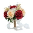 thumbnail image 2 of Ramo de novia artificial con cinta para boda. rojo-1, 2 of 7