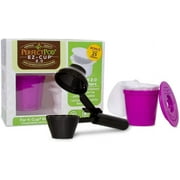 Perfect POD EZ-Cup 2.0 Reusable Coffee Filter Plus EZ-Scoop 2-in-1 Coffee Scoop with Built-In Funnel 2 Tablespoon capacity for Reusable K-Cups Refillable Coffee Pods for Left or Right Handed use
