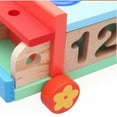 thumbnail image 3 of Wooden Montessori Bus Ball Hammering & Pounding Matching & Numbers Blocks Puzzles Educational Early Development Toy, 3 of 3