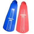 thumbnail image 1 of 1 Ensemble 2 Pcs Mesureur de Pieds Règle de Pieds Appareil de Mesure de Taille de Chaussures Longueur de Pieds Jauge de Taille de Chaussures pour Adultes Enfants Achat de Chaussures (Rouge Bleu), 1 of 8
