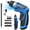 Blue, variant on Cordless Screwdriver, 47 in 1 Rechargeable Electric Screwdriver with LED Light, 8V Rechargeable Screw Gun, 5.5 N.m Drill Drivers Ideal for Furniture Assembly, Home DIY Projects (Pink)