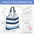 thumbnail image 4 of General Horizontal Straight Lines Stripes Canvas Shoulder Bag, 4 of 7