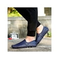 thumbnail image 6 of Gomelly Mens Casual Shoes Classic Flats Comfort Loafers Non-Slip Boat Shoe Wedding Party Dress Blue 8, 6 of 7