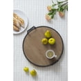 thumbnail image 5 of Wood Bead Tray with Metal Handles - 17.5"Dia. x 3.5" - Brown, 5 of 9