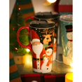 thumbnail image 3 of Cypress Home Ceramic Travel Cup, 17 Oz. ,W/Box , Santa And Friends, 3 of 3
