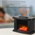 thumbnail image 4 of Mini Electric Fireplace Heater Mini Electric Fireplace Heater Quiet Operation Fireplace Heater Simulated Flame Efficient Heating Quiet Operation Portable Fireplace Stove With, 4 of 8