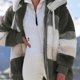 thumbnail image 1 of Abrigo de felpa suelto, chaqueta con capucha informal de moda, suave y cálida para otoño, 1 of 7
