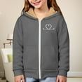 thumbnail image 2 of EnJoCho Unisex Boys Girls Zip Up Hoodie Oversized Long Sleeve Hooded Sweatshirt Casual Y2K Jacket Winter Clothes Street Fashion, 2 of 7