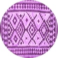 thumbnail image 1 of Ahgly Company Indoor Round Southwestern Purple Country Area Rugs, 7' Round, 1 of 4