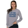 thumbnail image 4 of US Air Force My Bro Defending Freedom Unisex Plus Size Long Sleeve Shirt Brisco Brands 2X, 4 of 5