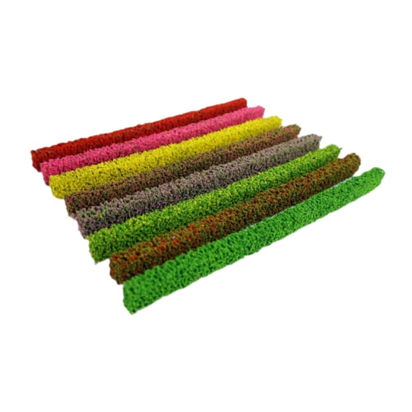 Tiras de arbustos en miniatura, Mini arbustos, plantas artificiales, tiras de arbustos DIY, grupos de vegetación de arbustos estáticos para paisaje de