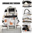 thumbnail image 3 of FORMRS Mini Backpack Purse for Women Travel Daypack Casual Shoulder Bag, Beige Snow Houses, 3 of 7
