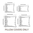 thumbnail image 7 of Fancy Homi 2 Packs Natural Linen Decorative Linen Soild Throw Pillow Covers 20x20 Inch for Living Room Couch Bed sofa, soft Square Farmhouse Vintage Cushion Cases Modern Home Décor, Khaki 50x50 cm, 7 of 7
