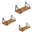 thumbnail image 3 of Kearding Estante de de 3 uds., estante de pared de maciza de hierro forjado, estante de hierro montado en la pared con accesorios de montaje Conjuntos de muebles de dormitorio Kearding HA013054-00, 3 of 6