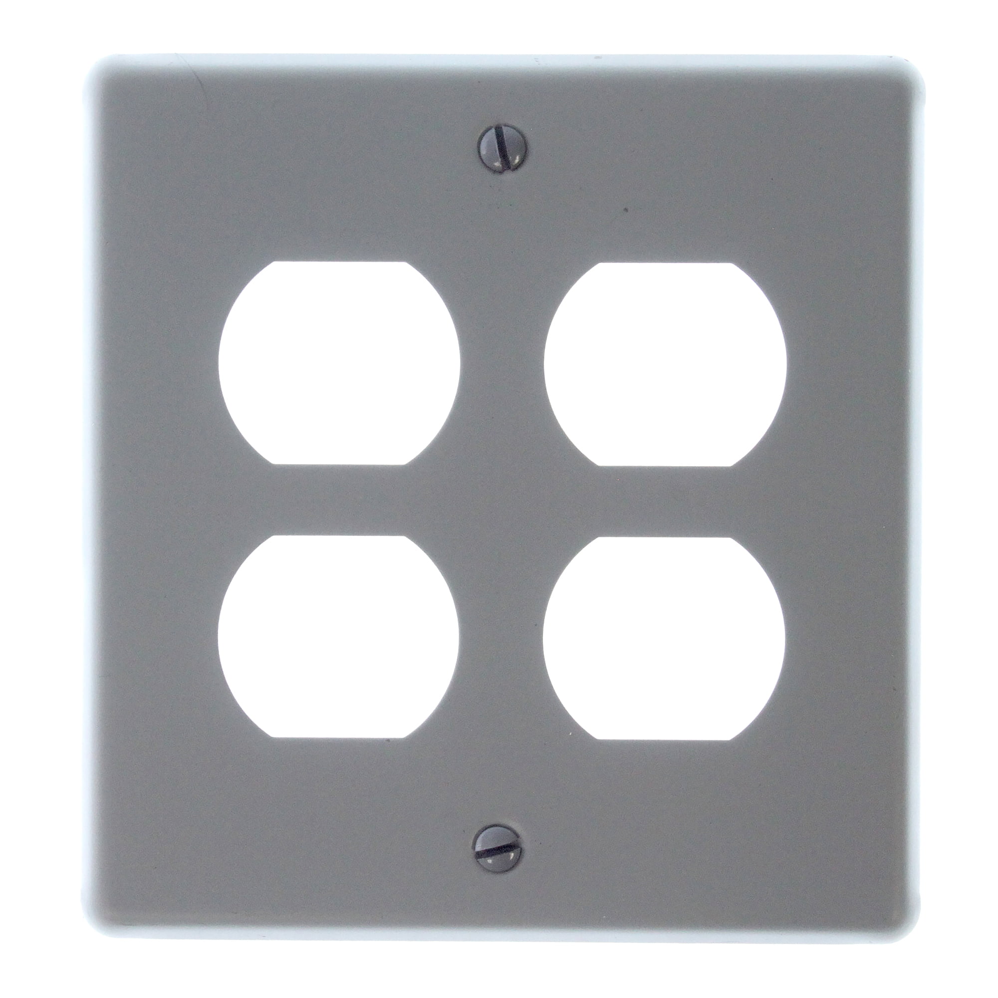 Wiremold G4047Bb 4000 Raceway Duplex Receptacle Cover Steel, 2Gang