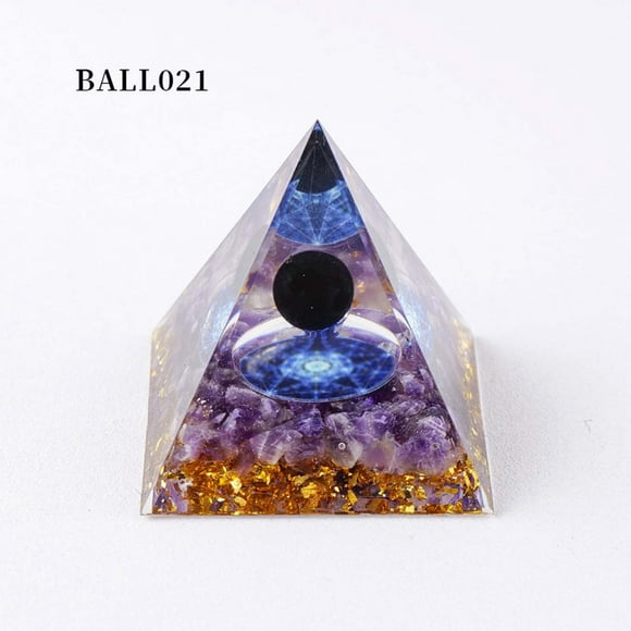 Dvkptbk The Crystal Styles Pyramids Crystal Crushed Stone Pyramids Home Crafts Resin Ornaments Bar Decoration 5cm Home Decor