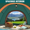 thumbnail image 4 of SUGIFT 3-4 Person Instant Pop-Up Camping Tent with Carry Bag, Double Layer Waterproof Tents for Beach, Traveling Outdoor, Green, 4 of 9