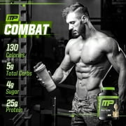 MusclePharm Combat Protein Powder, Vanilla, 24g Protein, 4lb, 64oz