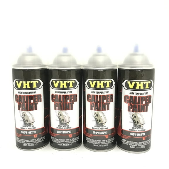 VHT SP730-4 PACK GLOSS CLEAR Brake Caliper Paint, Drums, Rotors Paint - High Heat -11oz