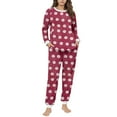 thumbnail image 2 of Vetsdori Pockets Pajamas Sets for Women Fleece Home Nightwear Loungewear Sleepwear Long Sleeved Tops and Pants Womens Pajamas Pj Sets, 2 of 6