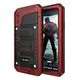 thumbnail image 2 of Mitywah Étui Étanche pour iPhone TP MAX, [Robuste] [Défenseur de Grade Militaire] Étui de Téléphone [Métal] [Protection Complète] Étui Intégré [Protection d'Écran de Protection] [Antichoc], Rouge, 2 of 4