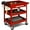 Red, variant on Costway Three Tray Rolling Tool Cart Mechanic Cabinet Storage ToolBox Organizer w/Drawer