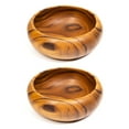 thumbnail image 1 of Rainforest Bowls Rounded Teak Wood Bowl - Medium 2-Pack, 1 of 5