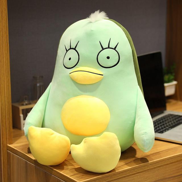 Avocado Duck Plush Toy Funny Simulation Soft Cartoon Animal Doll Window Pendant Sucker Duck Stuffed Toy Kid Gift