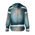 thumbnail image 3 of Kll Winter Rabbit Print Men'S Women’s Upf 50+ Sun Protection Outdoor Hoodie Jacket Long Sleeve Fishing Hiking Performance Shirt- X-Large, 3 of 8