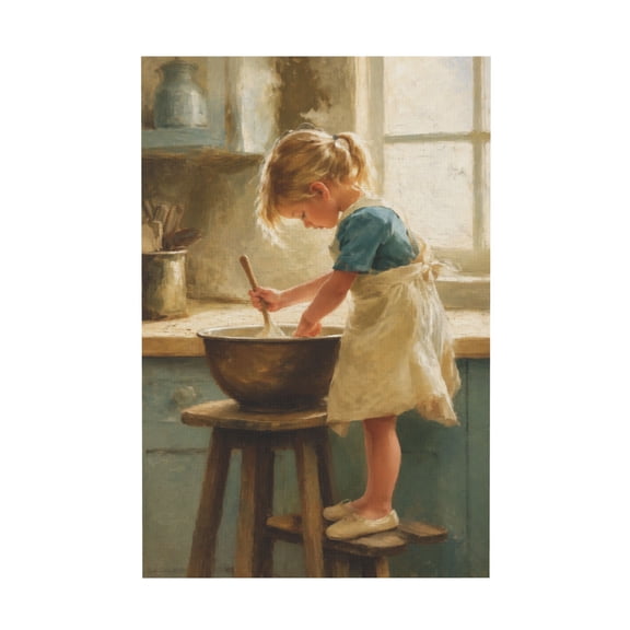 Vintage Rustic Farmhouse Kitchen Oval Canvas Wall Art For Dining Room 12*18in